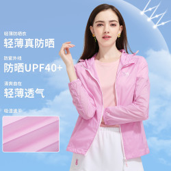 camel骆驼轻薄透气防晒衣防泼水皮肤风衣外套运动女夏休闲外套防晒衣