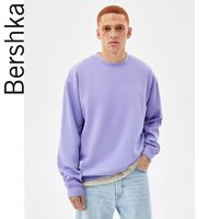 Bershka男女同款22新款春季网眼布加大码圆领运动衫 02233478612