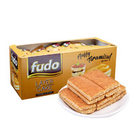 fudo 福多 马来西亚进口 福多（fudo）蛋糕 提拉米苏味 （内装24枚） 休闲零食 糕点小吃 早餐代餐网红蛋糕 提拉米苏