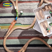 IKEA宜家LILLABO利乐宝火车玩具套装仿真轨道车益智宝宝早教玩具