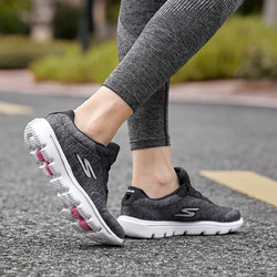 skechers斯凯奇女鞋女款低帮绑带健步鞋日常百搭休闲运动鞋女鞋
