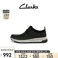 Clarks其乐男士2022春夏新款纯色流行袋鼠鞋舒适自在户外休闲男鞋 黑色 261656817 39.5