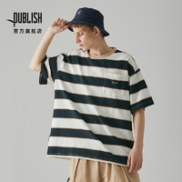 PUBLISH Stripe Tee 2021新款撞色条纹宽松T恤潮牌短袖男百搭夏季