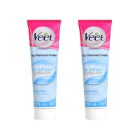 Veet 薇婷 敏感肌肤芦荟/正常肌肤经典粉色脱毛膏 100ml*2瓶