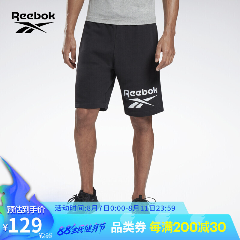 Reebok锐步官方男子SHORT室内健身综合训练舒适运动短裤GL3158 GL3158 A/XL
