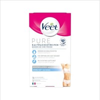 Veet薇婷 冷脱毛蜡纸 Easy-Gelwax科技 比基尼区和腋下敏感肌肤适用 1盒（1×16片）