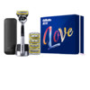 Gillette 吉列 剃须礼盒装 LOVE限量版 (锋隐5致护1刀架+5刀头+磁力底座)