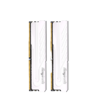 KINGBANK 金百達 銀爵系列 DDR4 3600MHz 臺式機內存 馬甲條 白色 16GB（8GB×2）