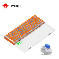 Hyeku 黑峡谷 SODA68苏打键盘RGB热插拔68键PBT布丁键帽无线蓝牙机械键盘 Soda 橙 标配 碳酸红