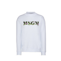 MSGM 女士卫衣  20FW秋冬时尚潮牌圆领棉质奢侈品女装 2941MDM195 207799 白色 S