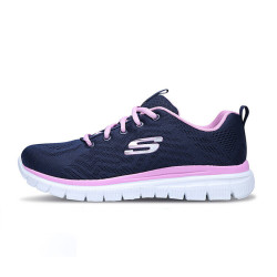 skechers斯凯奇女鞋跑步鞋妈妈鞋官方旗舰减震运动鞋老年健步鞋软底
