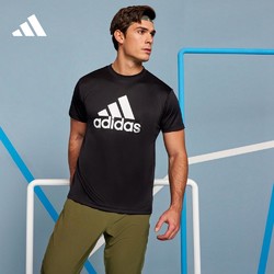 adidas阿迪达斯官网男款运动健身加厚短袖t恤adidasmhbosteefm5369