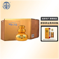 天佑德 青稞酒 阿拉嘉宝 （金宝）清香型白酒 42度 500ml*4瓶 整箱装