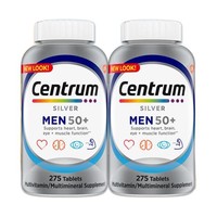 Centrum 善存 海外 進口銀片 中老年男士復合維生素275粒雙瓶 雙瓶套裝