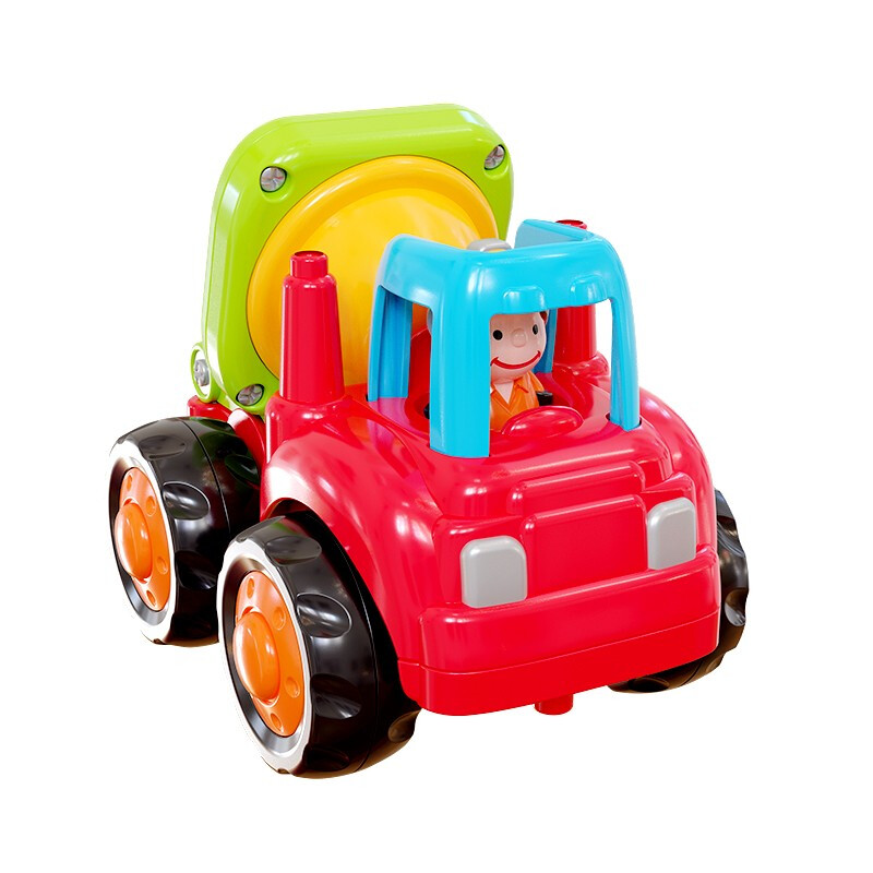 汇乐玩具 儿童惯性工程车挖掘机拖拉机小汽车益智玩具车男孩1-3岁