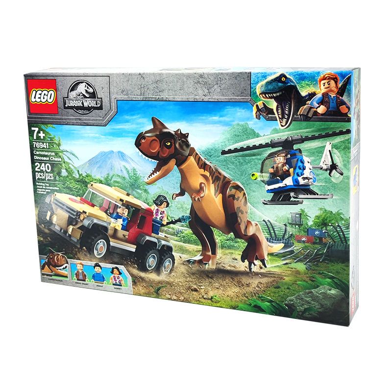 LEGO乐高积木76941侏罗纪世界系列追捕食肉牛龙模型拼装玩具礼物