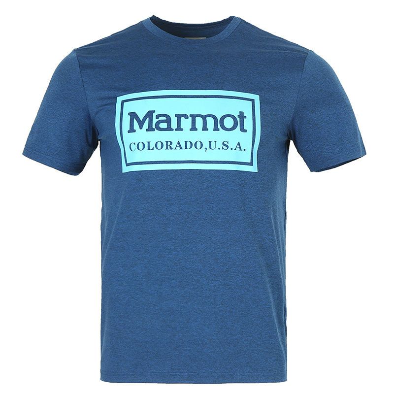 2022新款Marmot/土拨鼠户外运动休闲圆领透气吸湿排汗棉感速干T恤