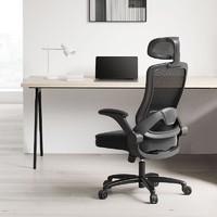 移動專享：HBADA 黑白調 167舒適久坐辦公椅人體工學電腦椅