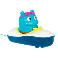 B.Toys 比乐 B.）玩具河马的回力船洗澡沐浴玩具宝宝喷水玩偶 男孩女孩儿童节礼物