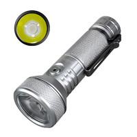 IF22A索菲恩强光远射手电筒户外露营装备家用应急照明充电灯 银色IF22A 不带电池