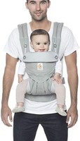 ergobaby 360 全位置嬰兒背帶，腰部支撐，適合12-45磅（約5.44-20.41千克），珍珠灰