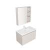 今日必買：JOMOO 九牧 A2721-15LD-1 極簡浴室柜組合 珍珠白 80cm