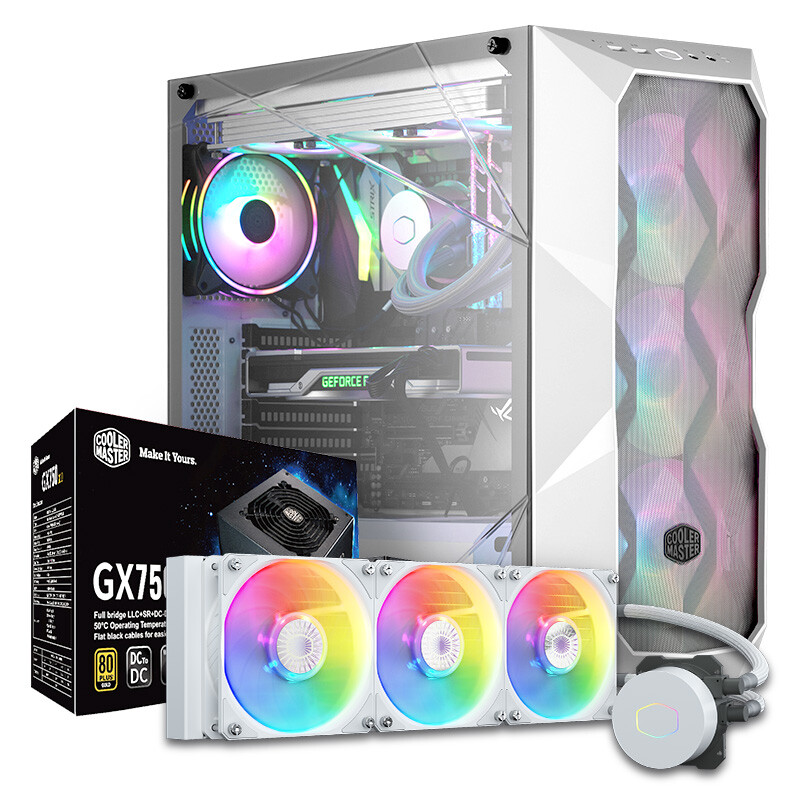  COOLER MASTER/酷冷至尊 TD500 MESH+GX750+B360 ARGB 机箱电源散热器套装  750W