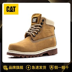卡特彼勒攀爬鞋_cat 卡特彼勒 卡特秋冬款女bruiser黄色户外休闲靴p30