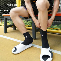 STANCE 斯坦斯 男女短袜NBA联名袜男女士休闲袜短筒袜低帮纯色袜子356 A356A20LOG 黑色 M