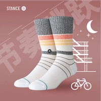 STANCE 斯坦斯 潮牌运动休闲袜子男士吸湿排汗中筒袜M556C19ROB-ORA 橙色 L码