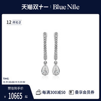 Blue Nile 钻石开合式圈形耳环约0.46克拉14K 金耳饰