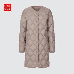 uniqlo优衣库女装高级轻型羽绒休闲大衣轻暖便携防水外套439708
