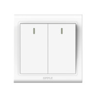 OPPLE 欧普照明 欧普一开单控二开三开四开多开电源开关面板墙壁家用插座W51白G