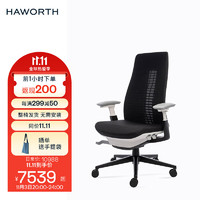 HAWORTH 海沃氏 Fern人体工学电脑椅办公椅电竞椅高背升降椅久坐转椅 黑色标配（3个工作日发货）