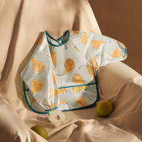 babycare 寶寶吃飯罩衣秋冬長袖兒童圍兜畫畫反穿衣易洗速干