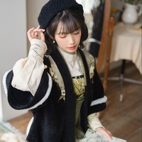 十三余 入深林 印花對襟衫+連衣裙+貝雷帽 漢元素套裝shisanyu-87943