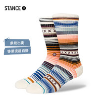 STANCE 斯坦斯 混色条纹中筒袜个性时尚百搭休闲袜舒适亲肤袜子男女