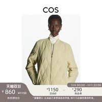 COS 女装 休闲版型绗缝夹层短棉服米色2022秋季新品1088442006