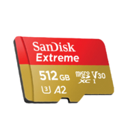 SanDisk 閃迪 Micro-SD存儲卡 512GB（UHS-I、V30、U3、A2）