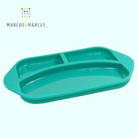 Marcus&Marcus marcus马库狮分格餐盘硅胶一体式儿童餐具 绿色