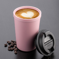 Artiart DRIN077 咖啡杯 纯色款 340ml 淡粉色