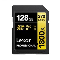 Lexar 雷克沙 LSD1800128 SD存儲卡 128GB（UHS-II、V60、U3）