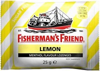 FISHERMAN'S FRIEND Fisherman's Friend 渔夫之宝 柠檬味味润喉糖 24小袋/盒 ，桉树薄荷口味，清新口气
