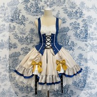 Alice girl Lolita洛麗塔 航海學院 女士吊帶連衣裙