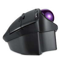 Perixx 佩锐 PM720 无线2.4g双模连接 （蓝牙轨迹球鼠标 办公鼠标 CAD绘图电脑鼠标） 黑色 34mm 轨迹球
