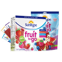 SunRype 桑莱普 加拿大进口果丹皮水果条儿童水果棒无添加糖宝宝零食果肉条 24条+8条