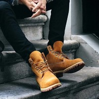 Timberland 男士经典大黄靴 10061