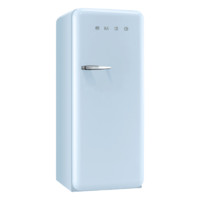 斯麦格(smeg)冰箱FAB28系列 冷藏冷冻50年代复古单门256升单开门家用进口意大利电冰箱 浅蓝色