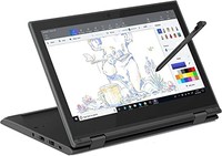 Lenovo 联想 11.6 英寸 2 合 1 可转换笔记本电脑 N4120 4GB RAM 64GB Windows 10 Pro 主动式手写笔