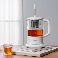 SMAL 西摩 小型黑茶煮茶器 家用白茶煮茶壶玻璃 办公室保温电热壶茶饮机